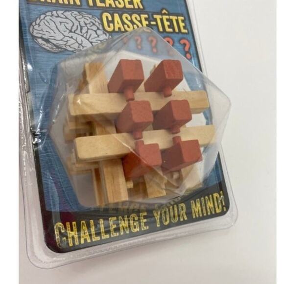 Brain Teaser 3D Wooden Puzzle Toy NEW Kids Adults Fun Thinking Game - Picture 2 of 5